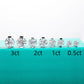 Bijou 0.5 to 3 Carats Silver Studs