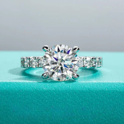 Hailey 4.3 Carats 18k Gold Plated Engagement Ring