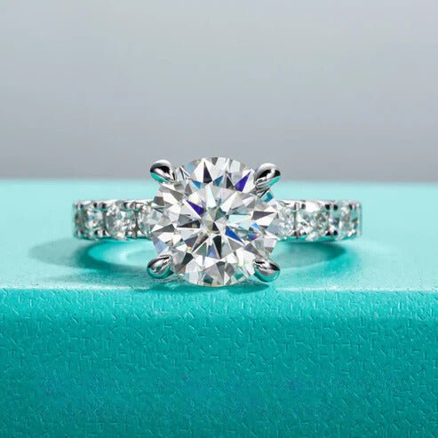Hailey 4.3 Carats 18k Gold Plated Engagement Ring