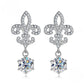 Regal 1 Carat Drop Moissanite Earrings