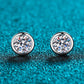 Moissanite Round-Shaped Stud Earrings - Jessica Carlson