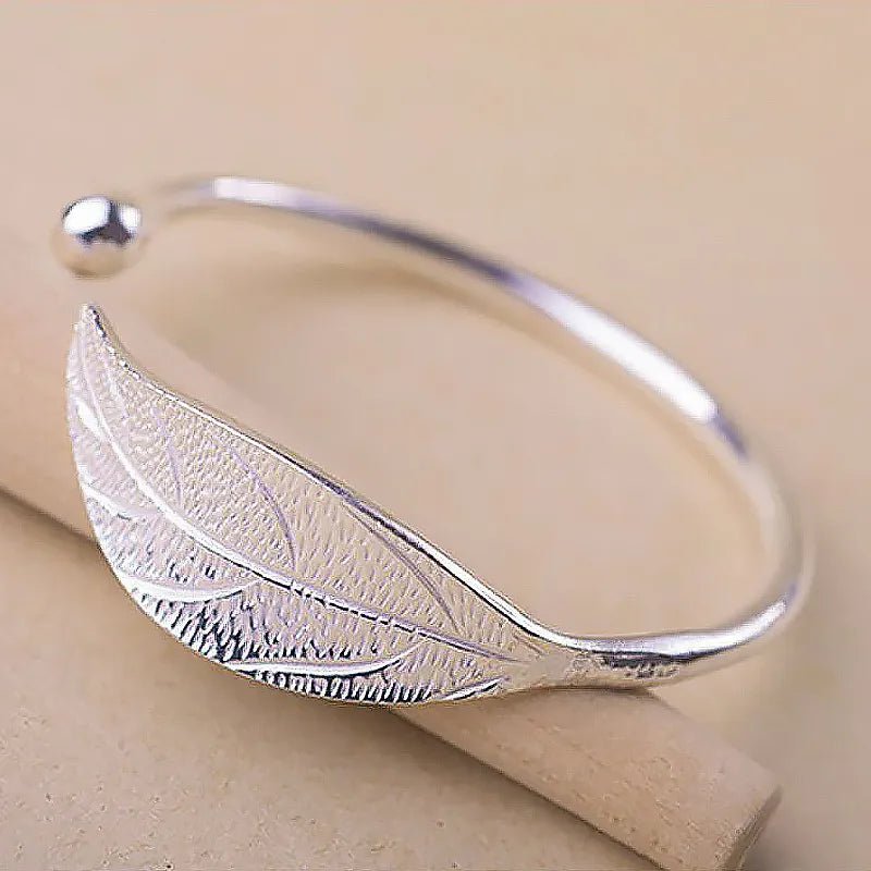 925 Sterling Silver Leaf Bracelet - Jessica Carlson