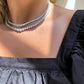 925 Sterling Silver Moissanite Tennis Necklace - Jessica Carlson